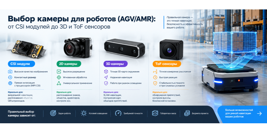Сравнение интерфейсов промышленных камер: стандарты USB3 Vision, GigE Vision, MIPI CSI-2, GMSL